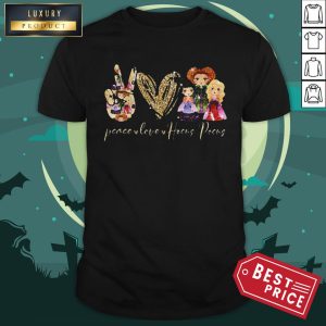 Peace Love Hocus Pocus Halloween Shirt