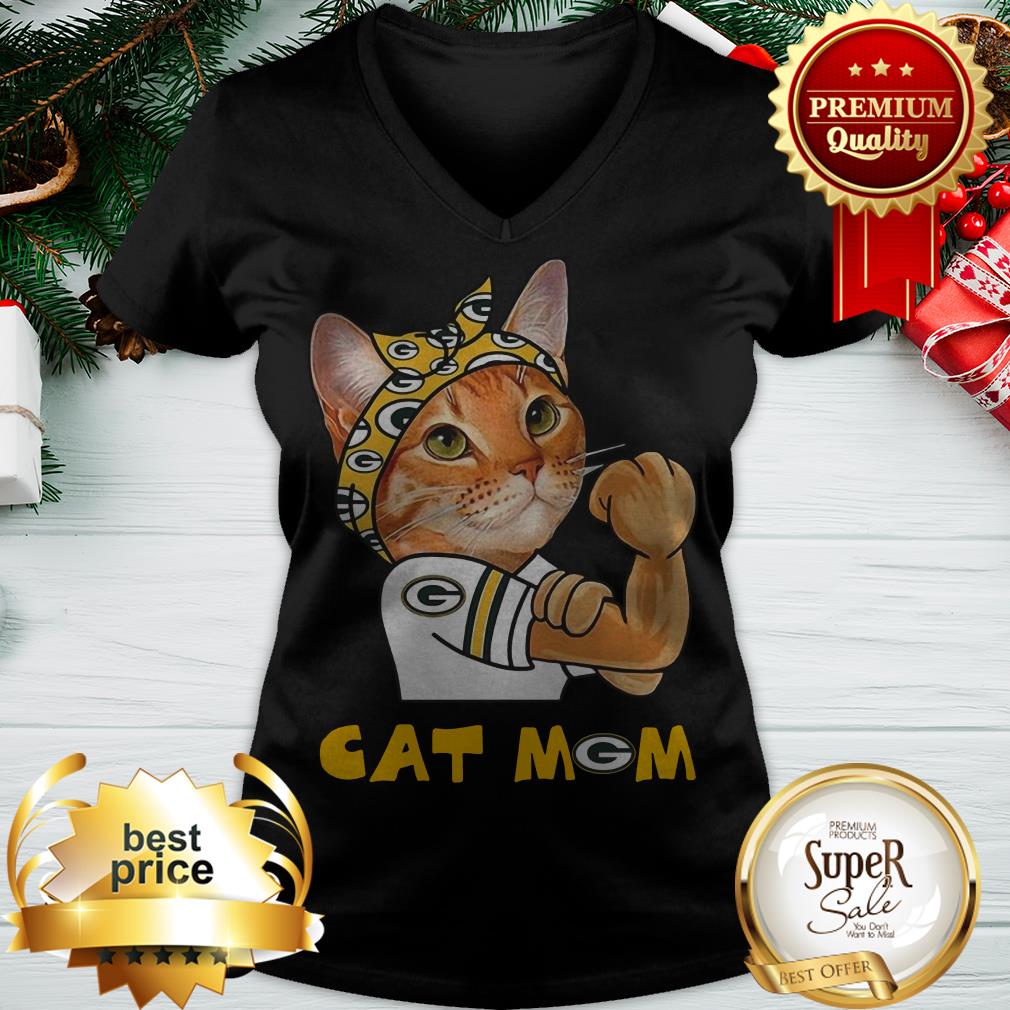 Strong Cat Mom Green Bay Packers Shirt