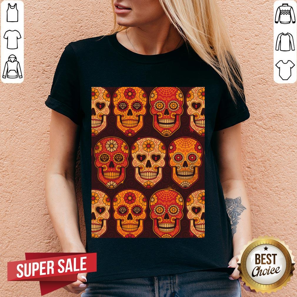 Sugar Skull Day Of The Dead Muertos Mexican Holiday Shirt