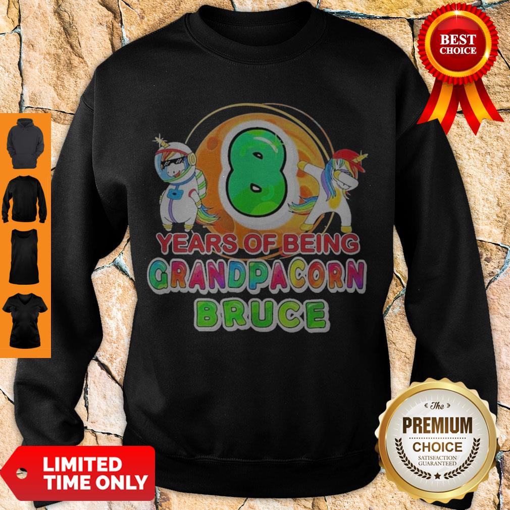 Good Unicorn 8 Years Of Being Grandpacorn Bruce Shirt