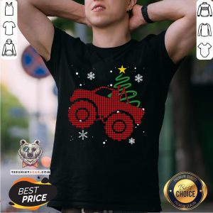 Pretty Plaid Monster Truck Christmas Shirt