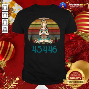 Nice 45446 Beige AF 45% Against 45 Yoga Namaste Shirt