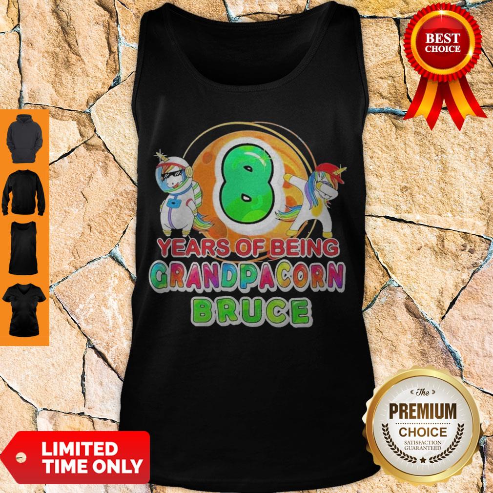 Good Unicorn 8 Years Of Being Grandpacorn Bruce Shirt