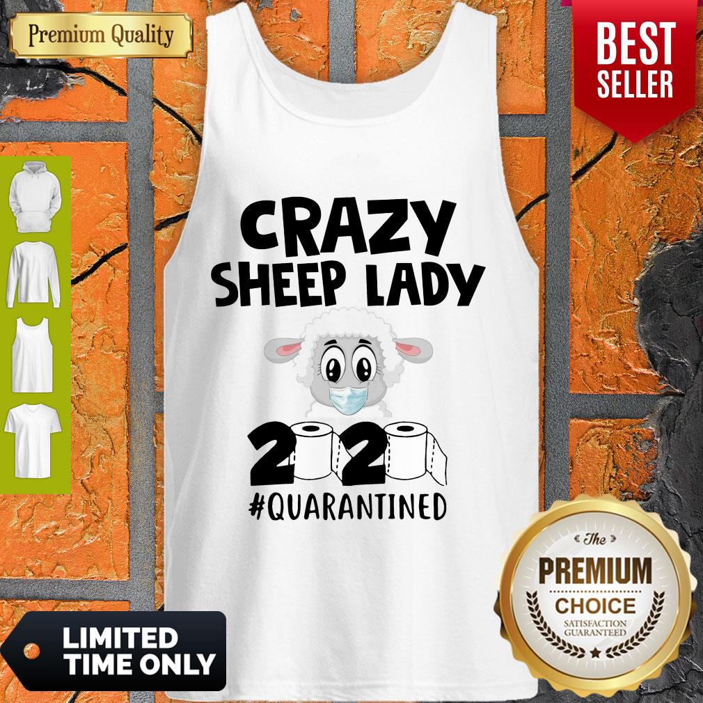 Awesome Crazy Sheep Lady 2020 Quarantined Shirt
