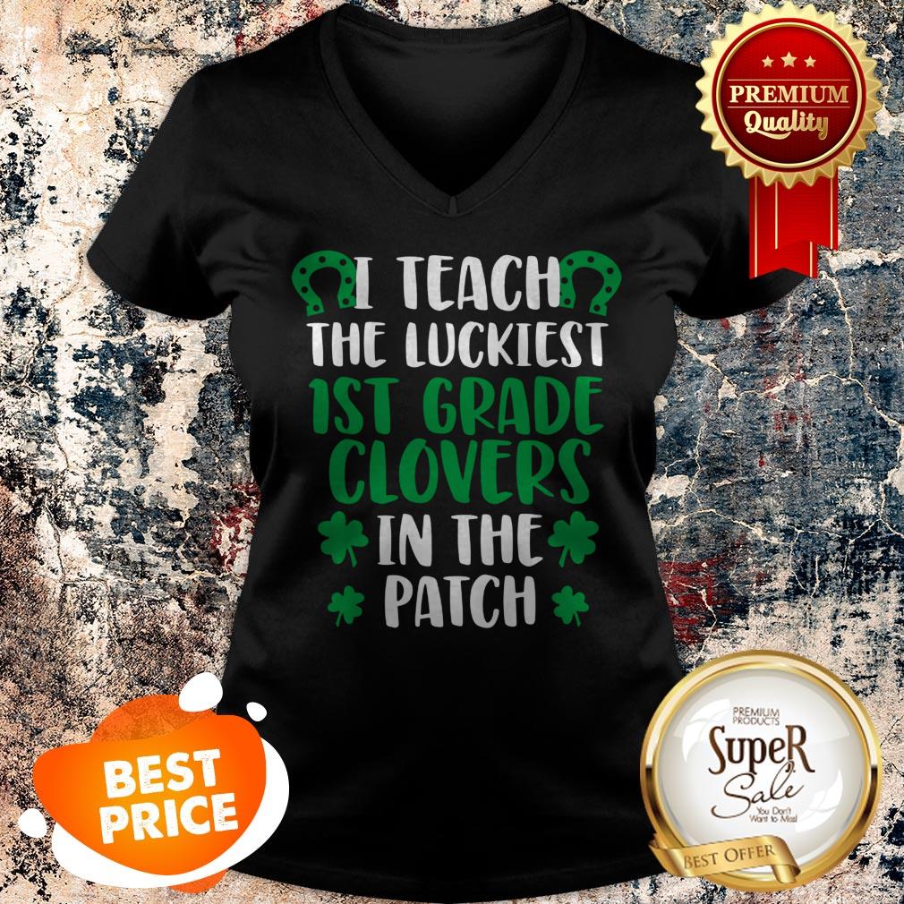 Teach Luckiest 1st Grade Clovers – Teacher St Patricks Day Shirt