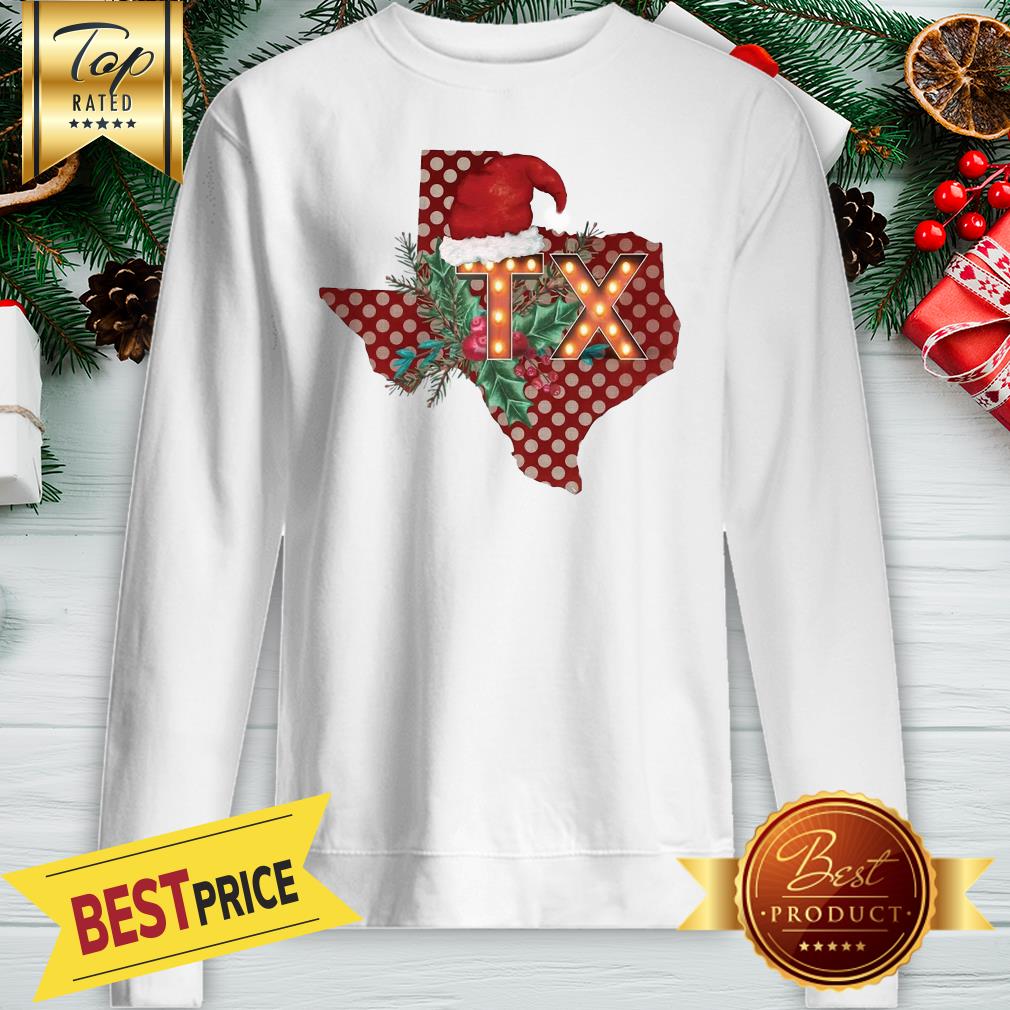 Texas Santan Christmas On Heather Shirt