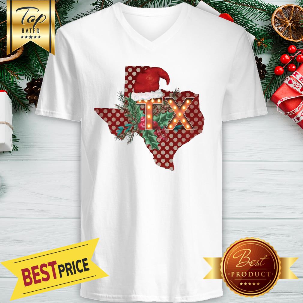 Texas Santan Christmas On Heather Shirt