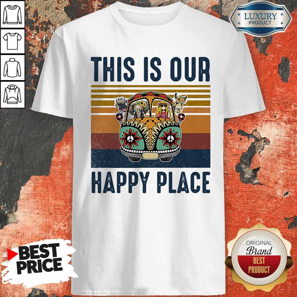 This Is Our Happy Place Hippie Animal Vintage Shirt