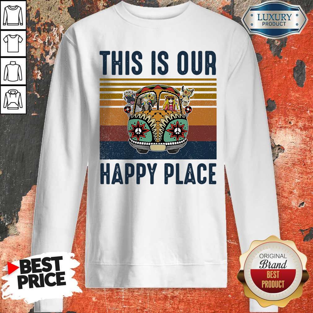This Is Our Happy Place Hippie Animal Vintage Shirt