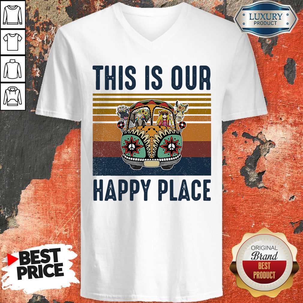 This Is Our Happy Place Hippie Animal Vintage Shirt