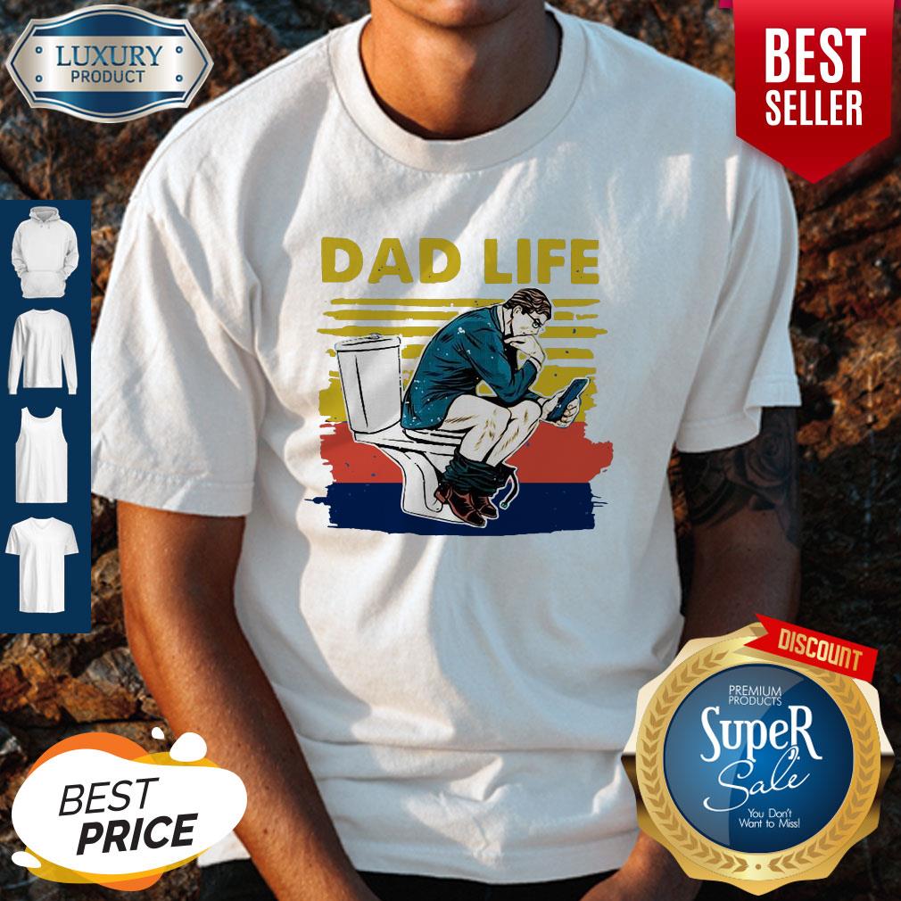 Top Businessman Thinker On Toilet Dad Life Vintage T-Shirt