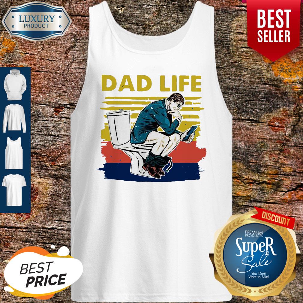 Top Businessman Thinker On Toilet Dad Life Vintage T-Shirt