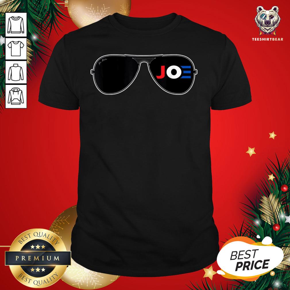 Top Joe Biden Aviator Sunglasses Patriotic American T-Shirt