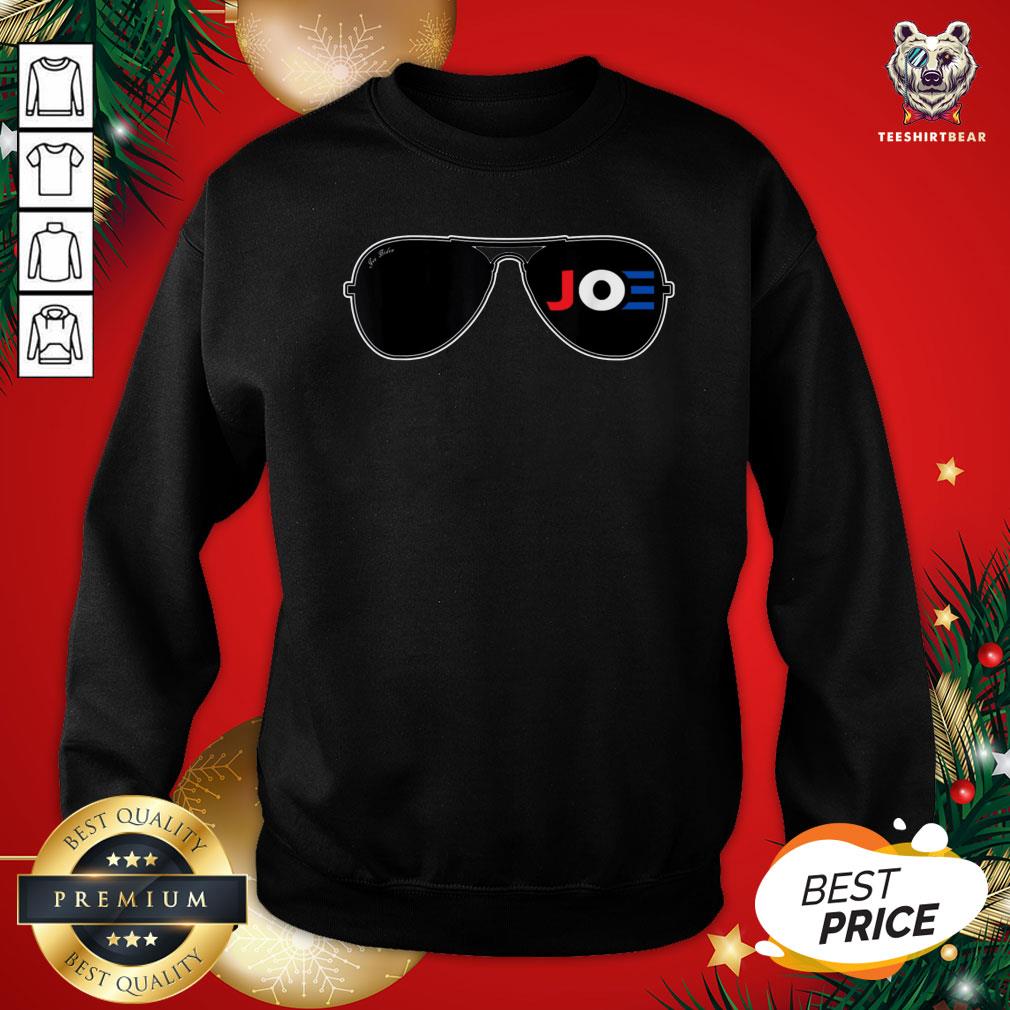 Top Joe Biden Aviator Sunglasses Patriotic American T-Shirt