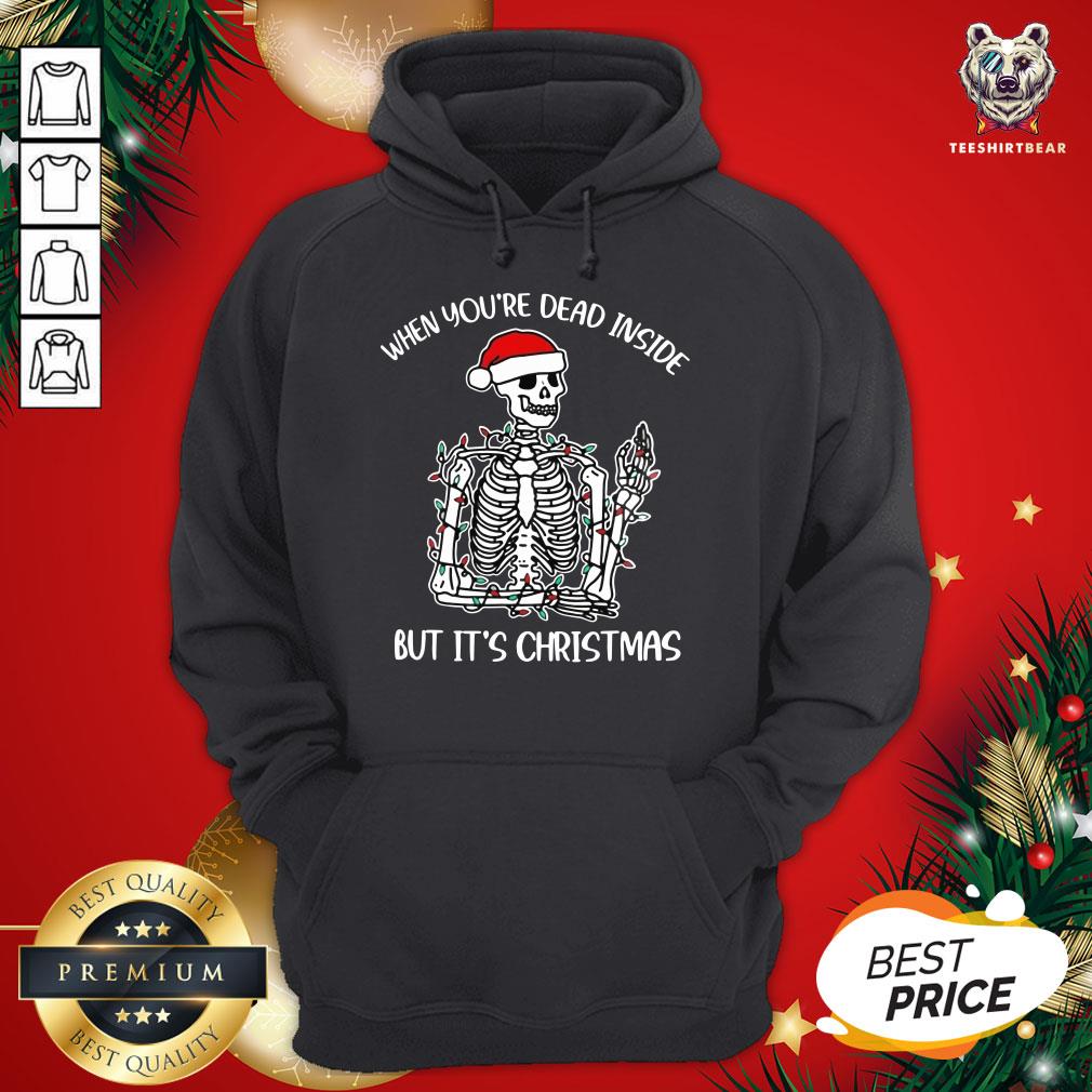 Top Santa Skeleton When You’re Dead Inside But It’s Christmas Shirt
