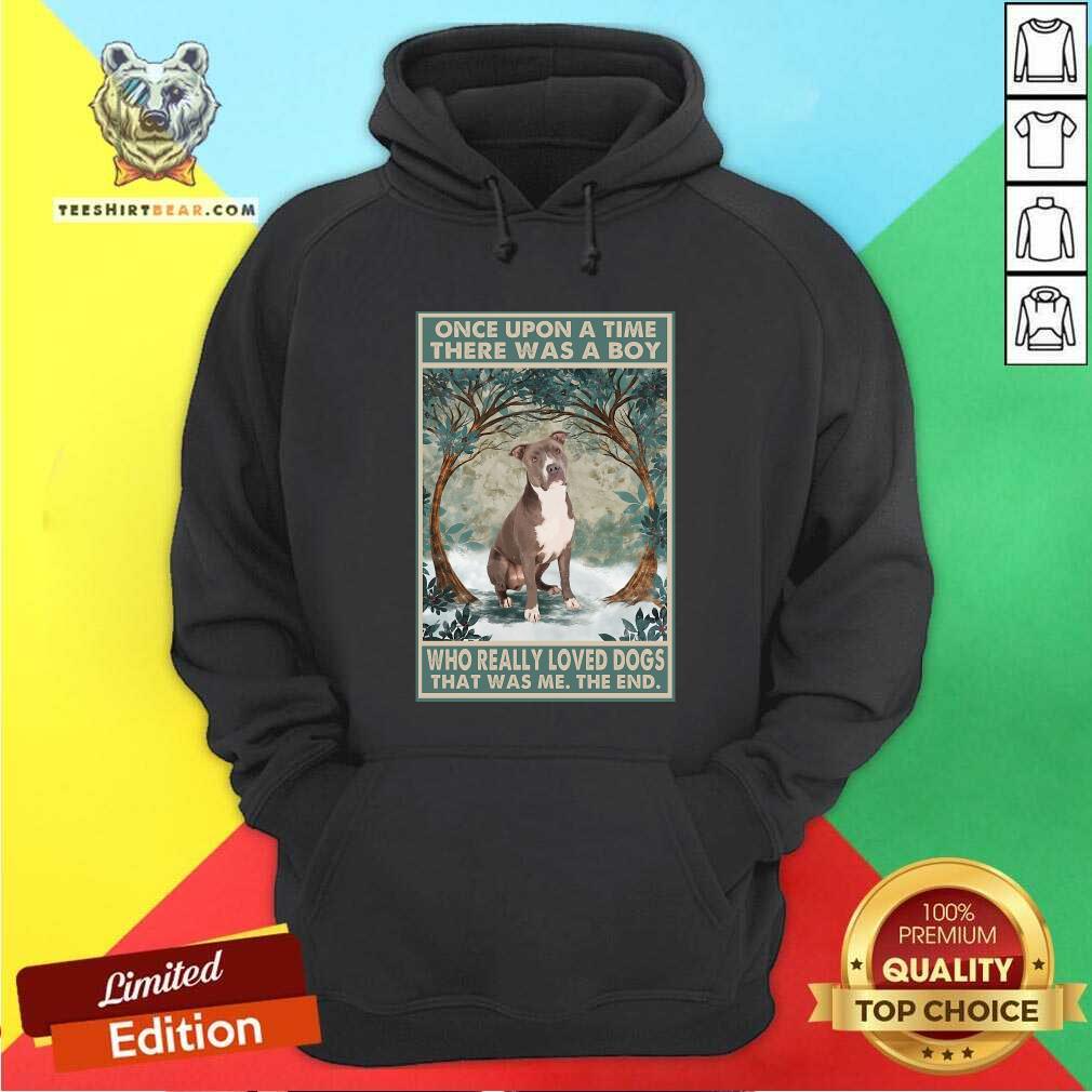 Top Staffordshire Terrier Once Upon A Time Boy Vertical Poster Shirt