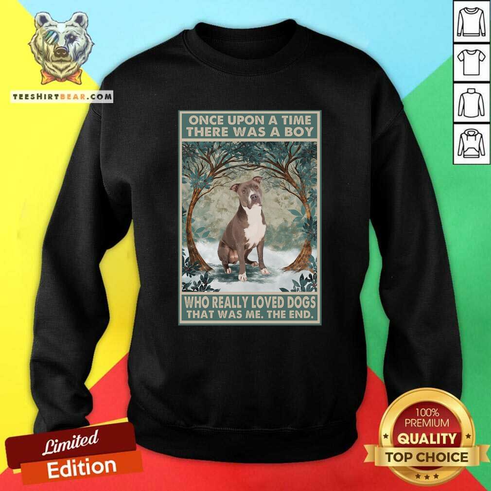 Top Staffordshire Terrier Once Upon A Time Boy Vertical Poster Shirt