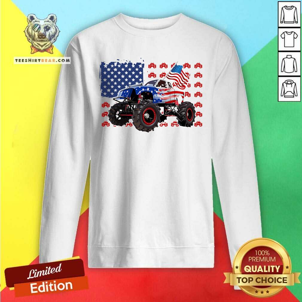 Tractor American Flag Independence Day Shirt