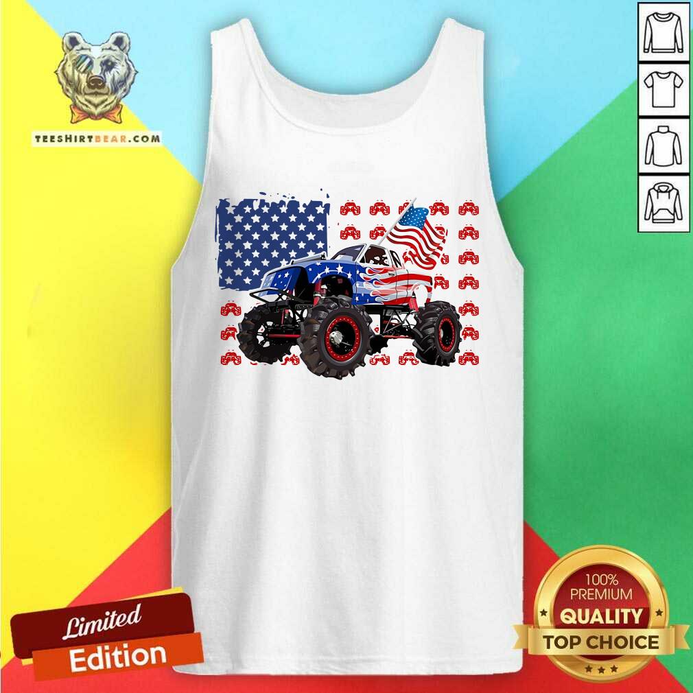 Tractor American Flag Independence Day Shirt