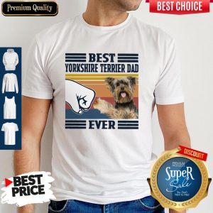 Official Best Yorkshire Terrier Dad Ever Vintage Shirt