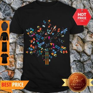 Official Snowflakes Skiing Love Shirt