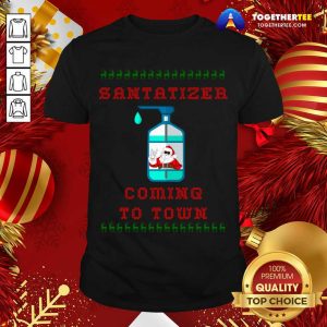 Premium Santa Sanitizer Funny Christmas Shirt