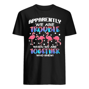 Trouble When We Are Together Who Knew Flamingo T Shirt