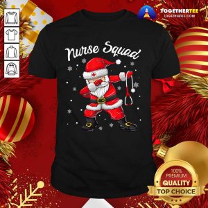 Awesome Dabbing Santa Scrubs Nurse Squad Shirt