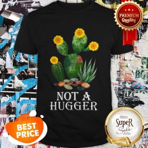 Nice Cactus Sunflower Not A Hugger Shirt
