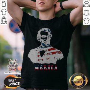 Abraham Lincoln 4th Of July American USA Flag T-Shirt