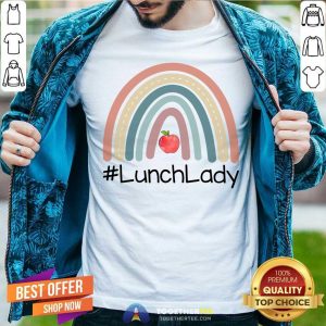 Rainbow Apple Lunch Lady Shirt