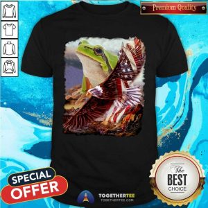 Frog And Eagle American Flag Shirt