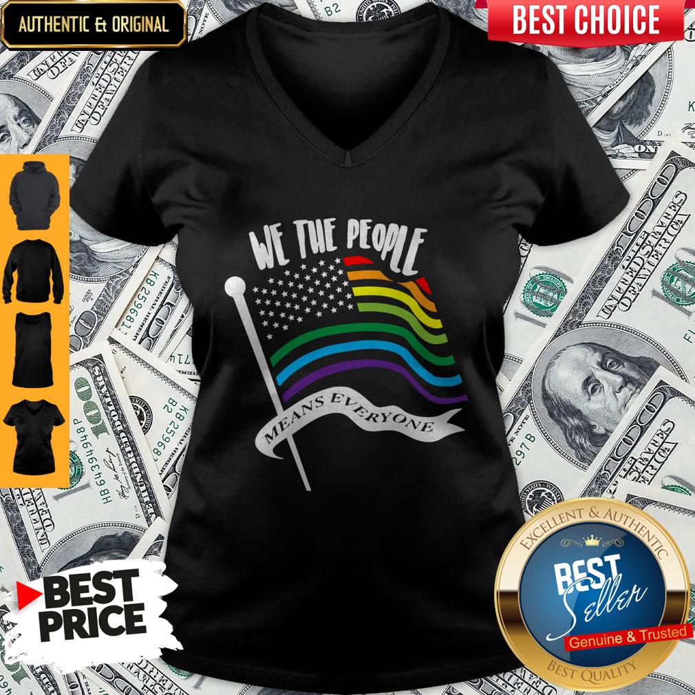 We The People Means Everyone LGBT Flag Shirt
