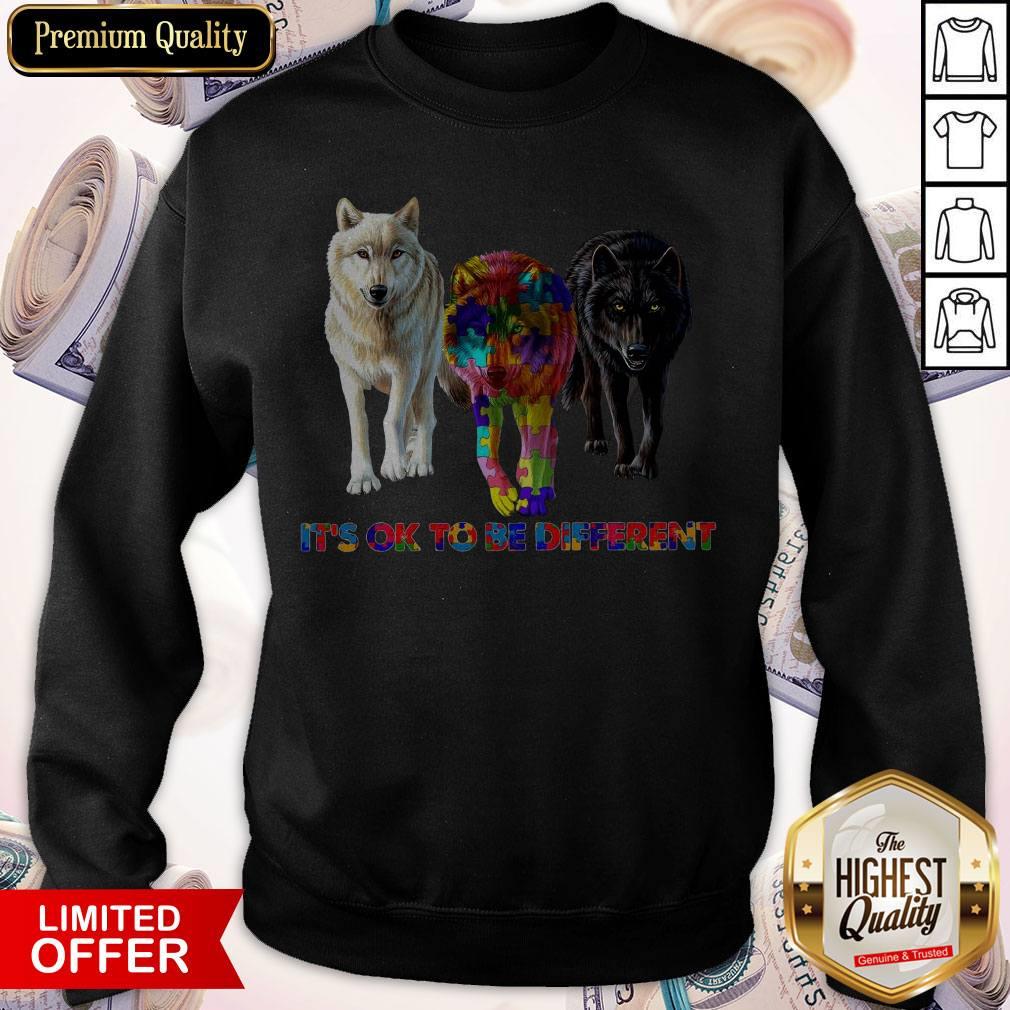 Wolf Autism It’s Ok To Be Different Shirt