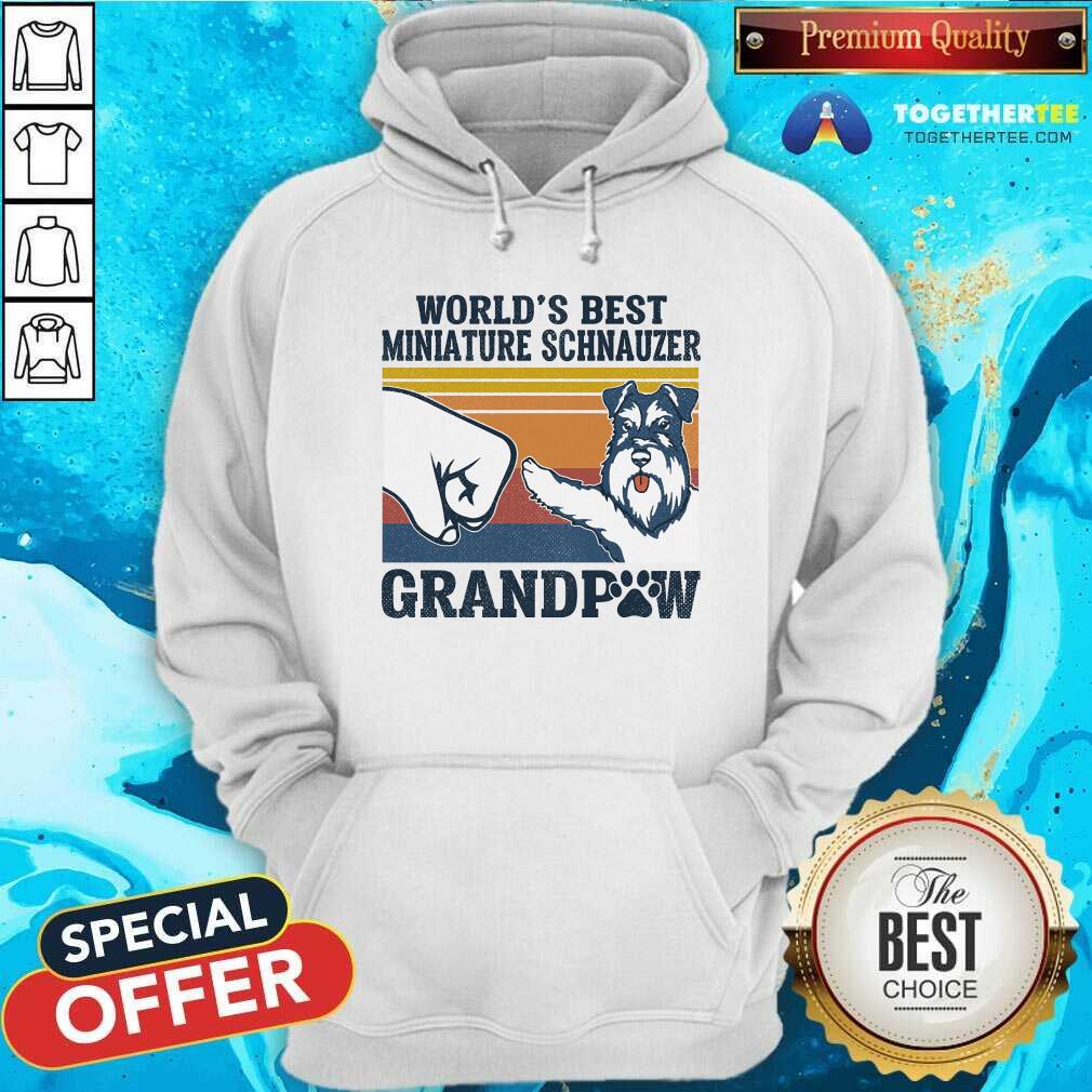 Worlds Best Miniature Schnauzer Grandpaw Vintage Shirt