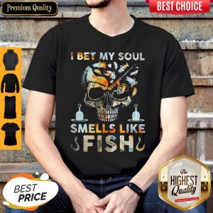 Official Skull I Bet My Soul Smells Like Fish Shirt