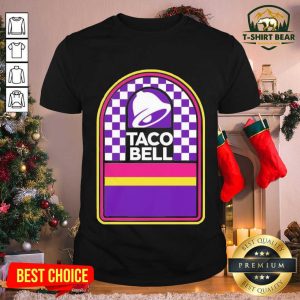 Premium Taco Bell Merch Taco Bell Logo Checkered Shirt