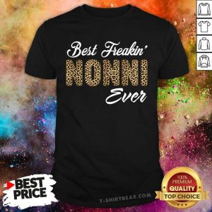 Best Freakin Nonni Ever Leopard Shirt