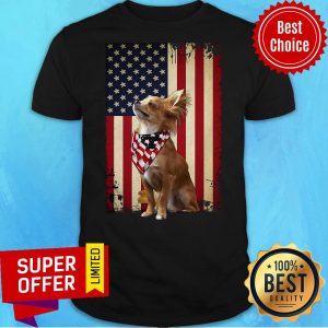 Nice American Flag Chihuahua Proud Shirt