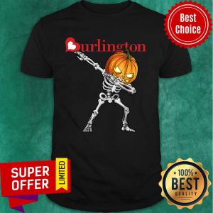 Skeleton Dabbing Halloween Pumpkin Burlington Shirt