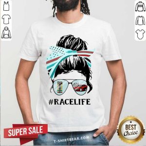 Drag Racing Life Messy Bun Girl Shirt