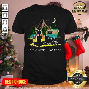 Awesome A Simple Woman Yorkshire Dog Shirt