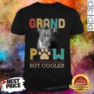Pitbull Grand Paw Like A Regular Grandpa But Cooler Shirt
