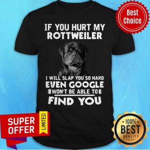If You Hurt My Rottweiler I Will Slap You So Hard Even Google Won't Be Able To Shirt