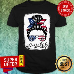 Girl American Flag Postal Life Shirt
