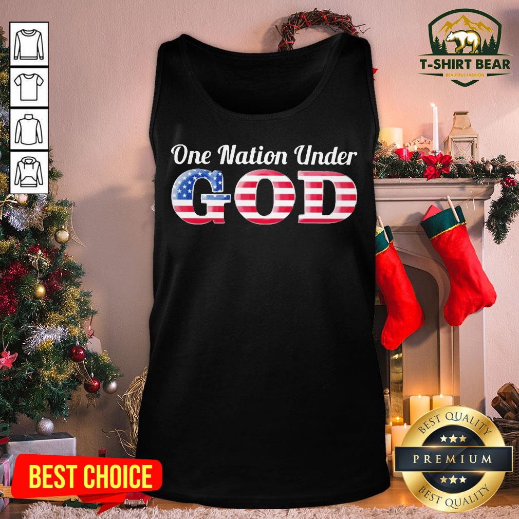 Good One Nation Under God American Flag Shirt