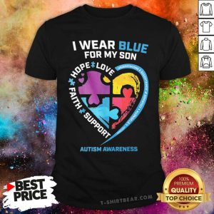 Good I Wear Blue For My Sister Gifts Brother Men Autism Awareness Shirt