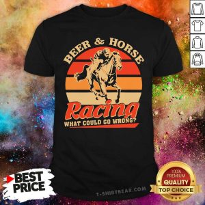 Beer And Horse Racing 6 Vintage Shirt
