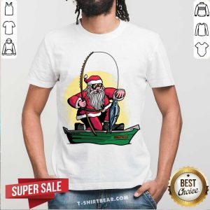 Lovely Santa Claus Fishing Shirt