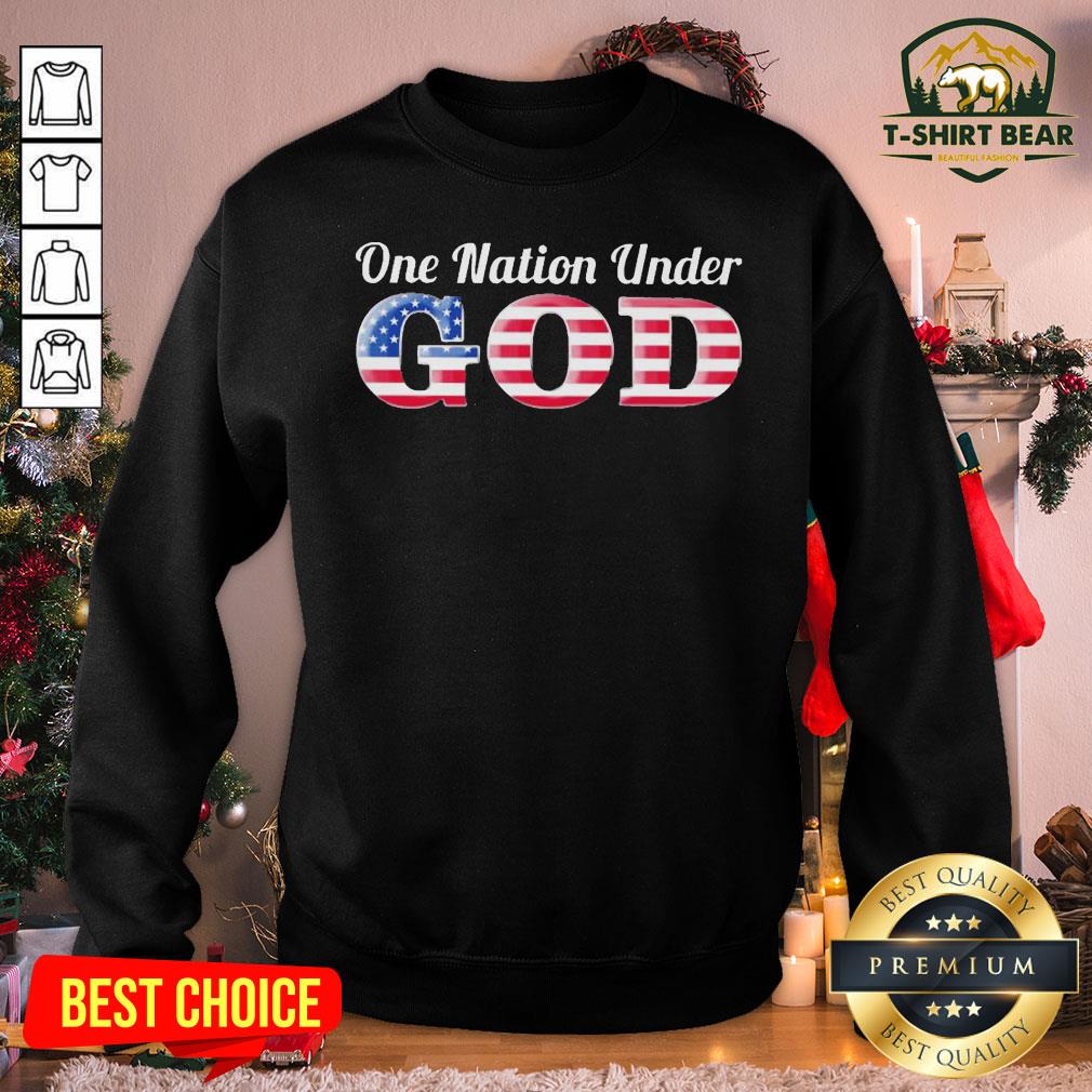 Good One Nation Under God American Flag Shirt